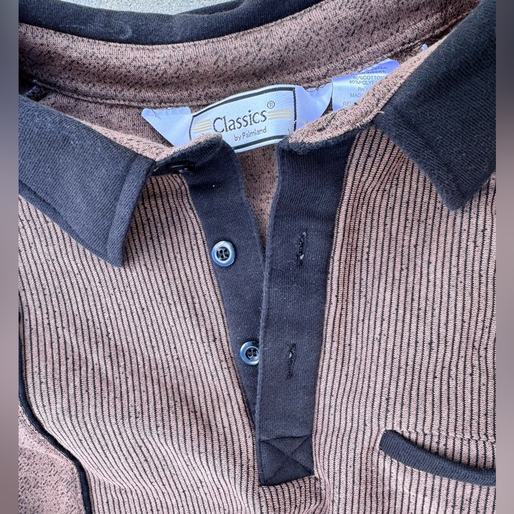 Classics by Palmland Pullover XL Striped Colorblock Streetwear 90s Y2K Sweater - Picture 5 of 7